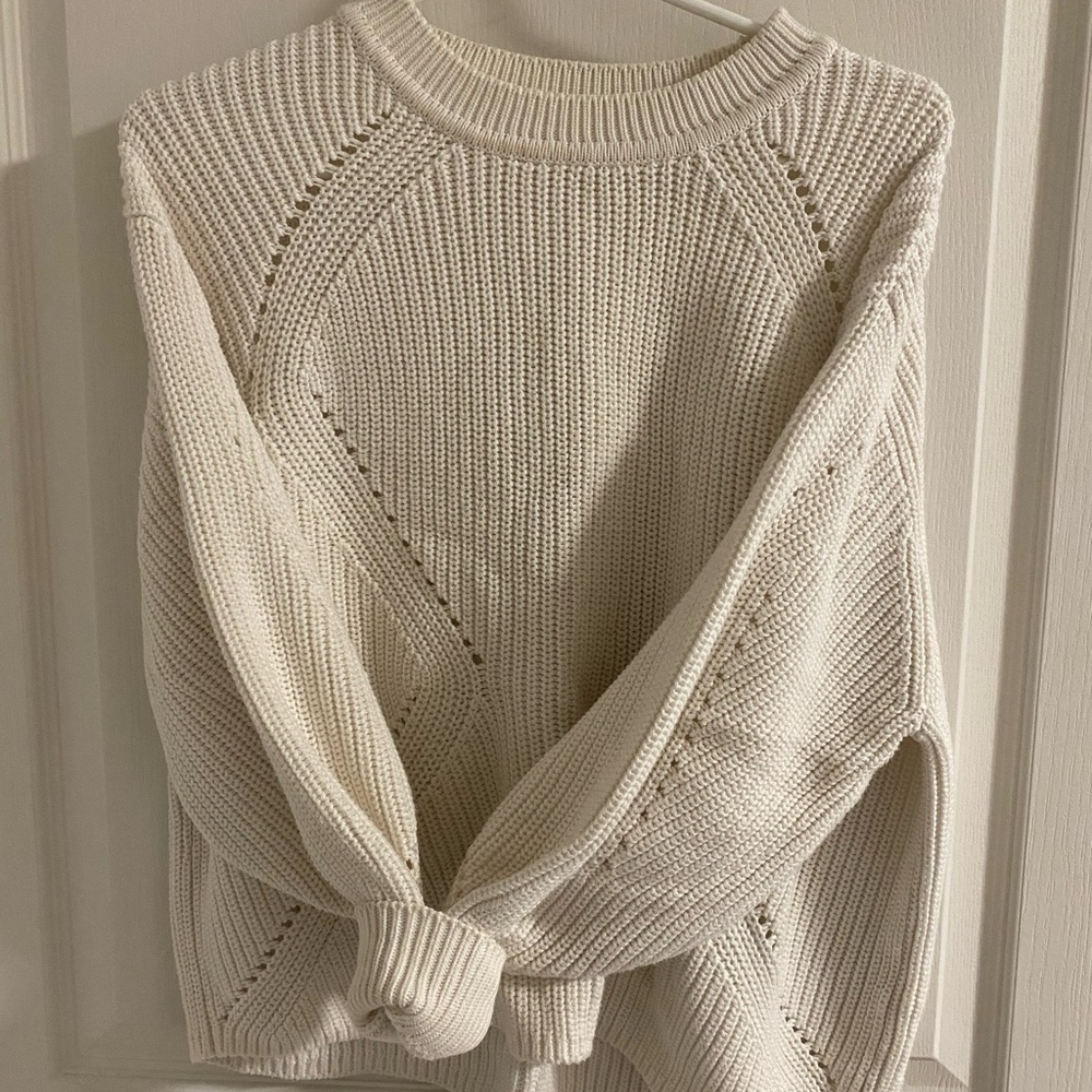 H&M Women's Cream Knit Sweater